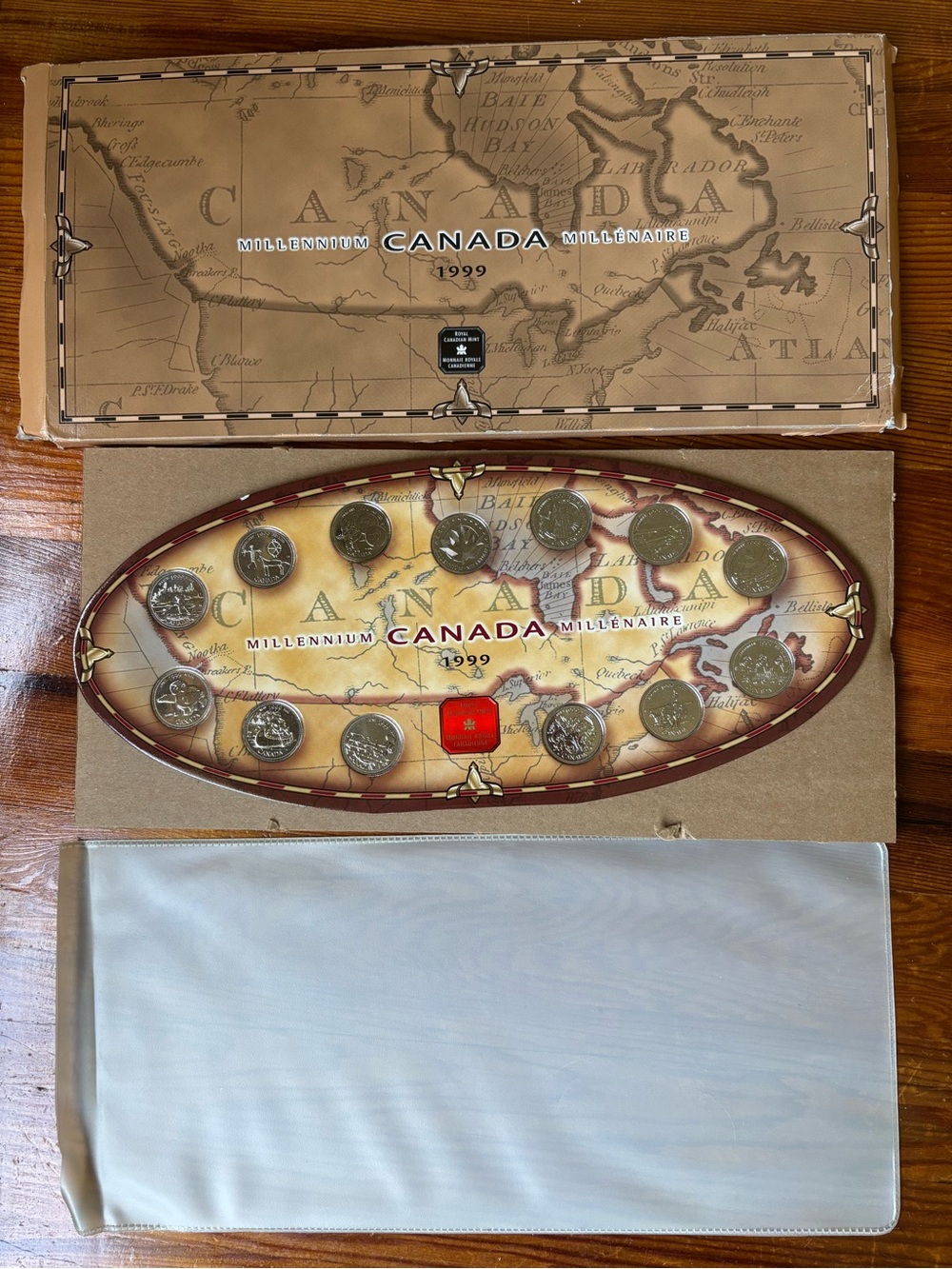 Canada Millennium 1999 Coin Set Display - Canada